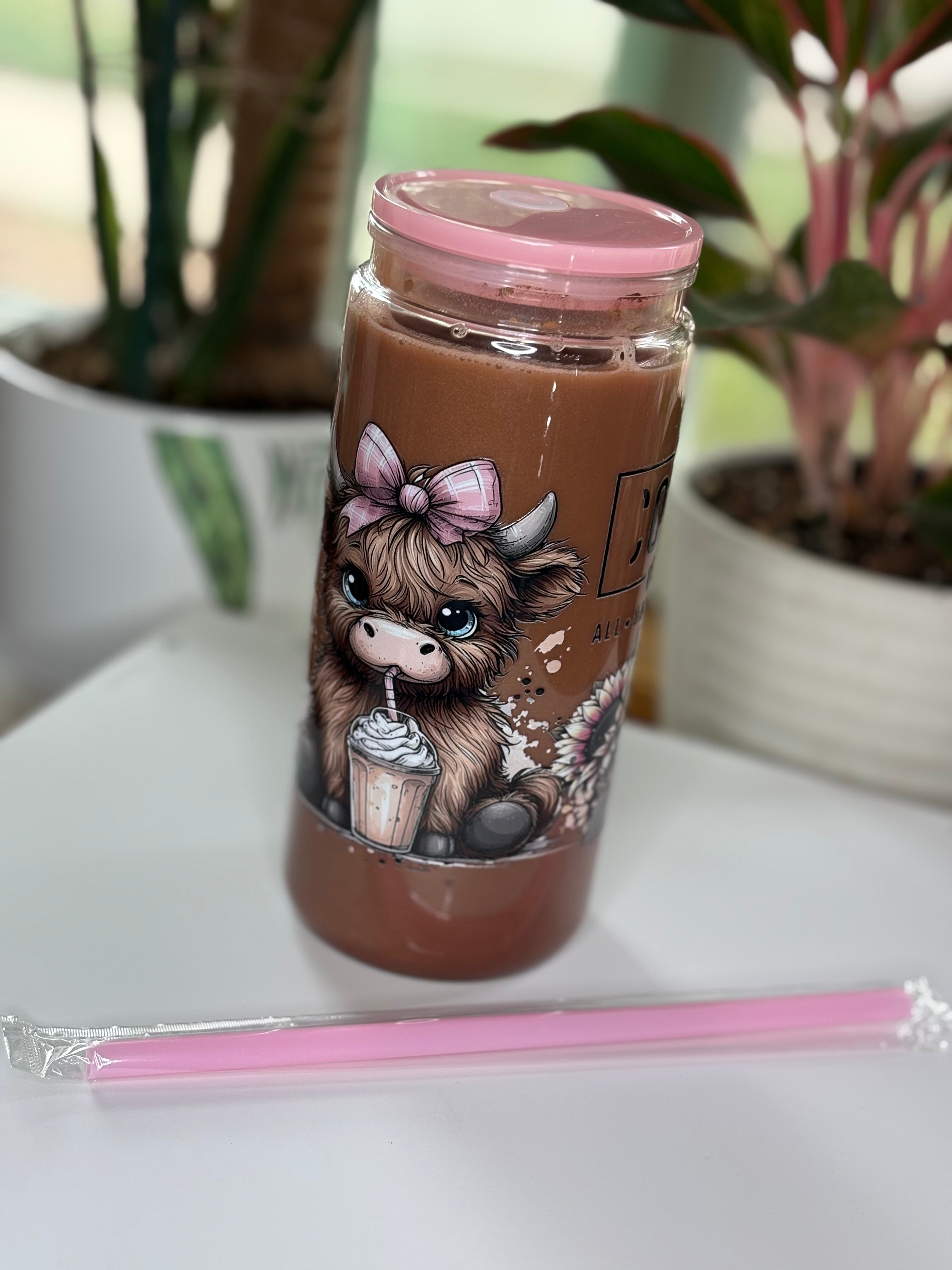 20oz Acrylic Coffee Highland Cow (oopsie)