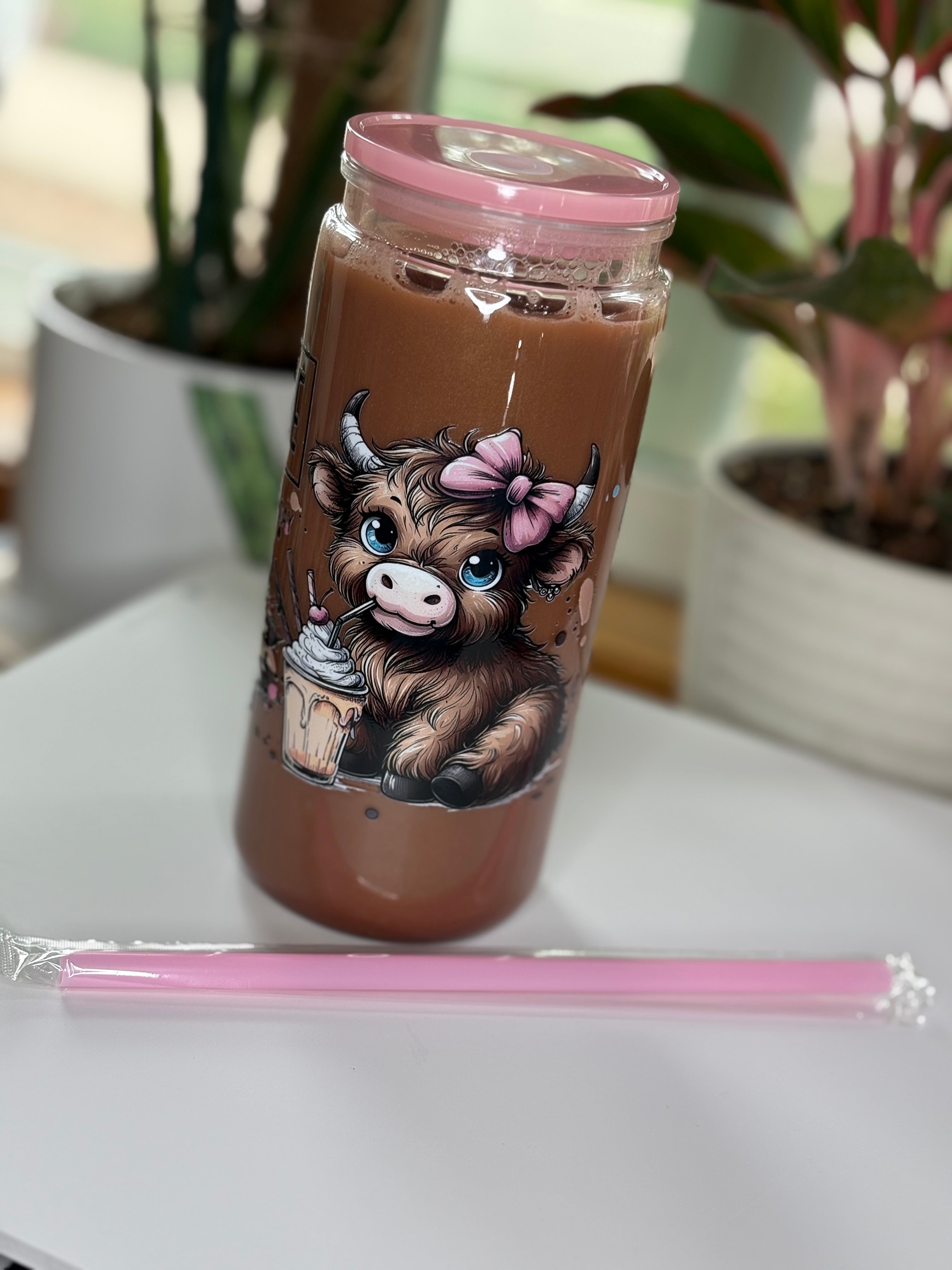 20oz Acrylic Coffee Highland Cow (oopsie)